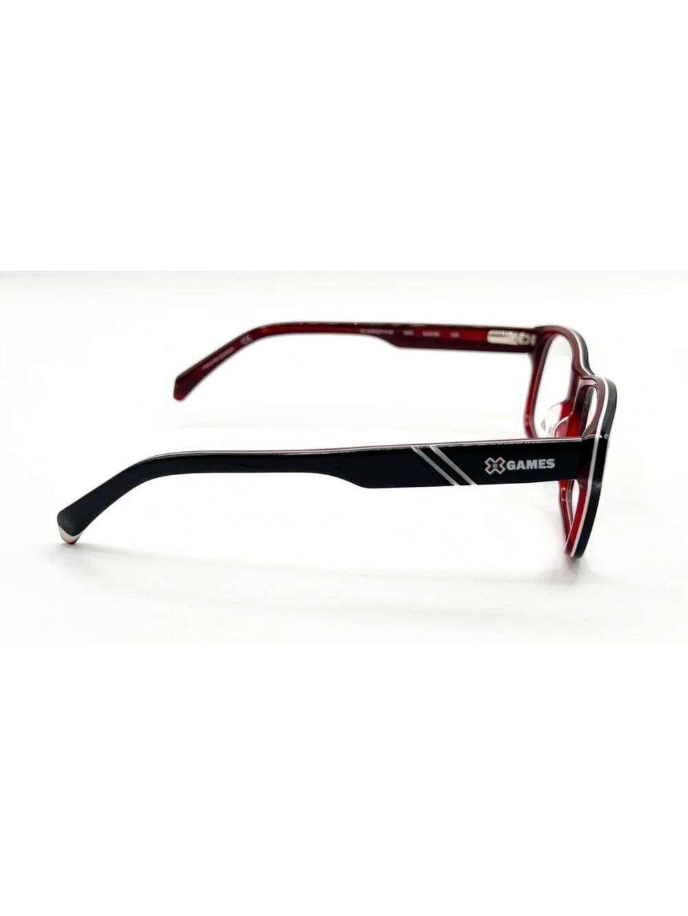X Games Slopestyle 001 Black Red Authentic Eyeglasses 50-18-135
